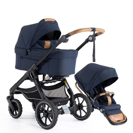 Emmaljunga 2023 NXT90 select duovagn outdoor navy, välj mellan 3 olika chassin