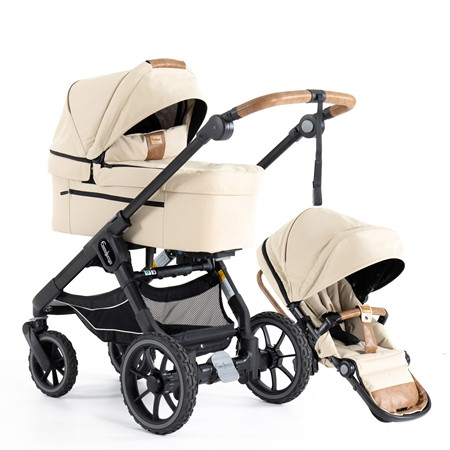 Emmaljunga 2023 NXT90 select duovagn outdoor beige, välj mellan 3 olika chassin