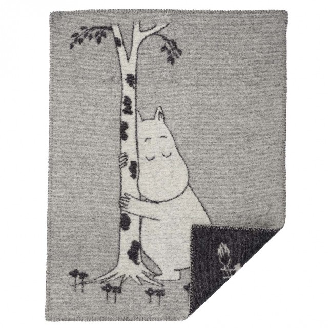 Klippan yllefabrik ullfilt moomin tree hug 65x90cm