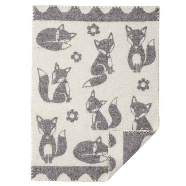 Klippan yllefabrik ullfilt fox grey 65x90 cm 