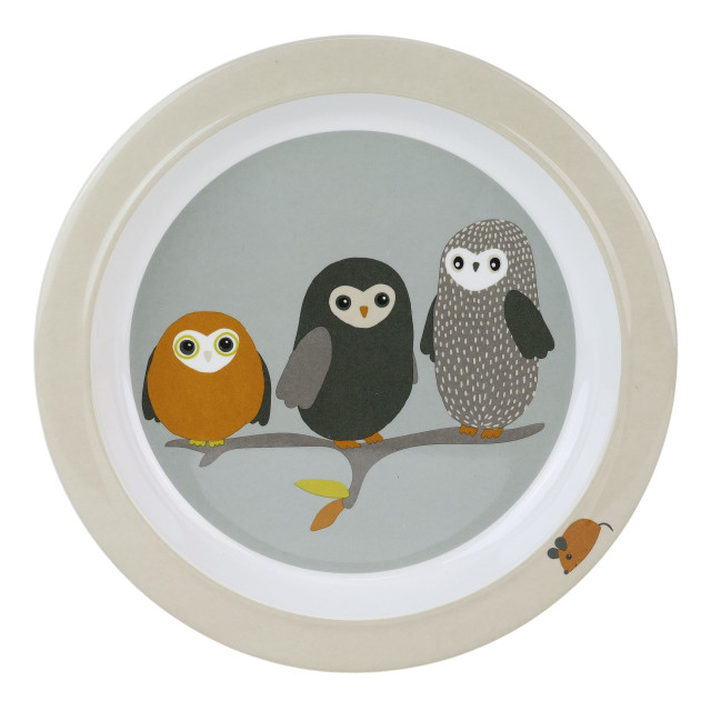 Rätt start tallrik owls