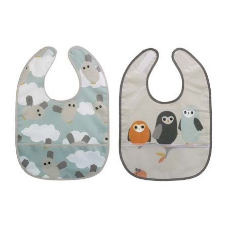 Rätt start haklapp owls 2-pack
