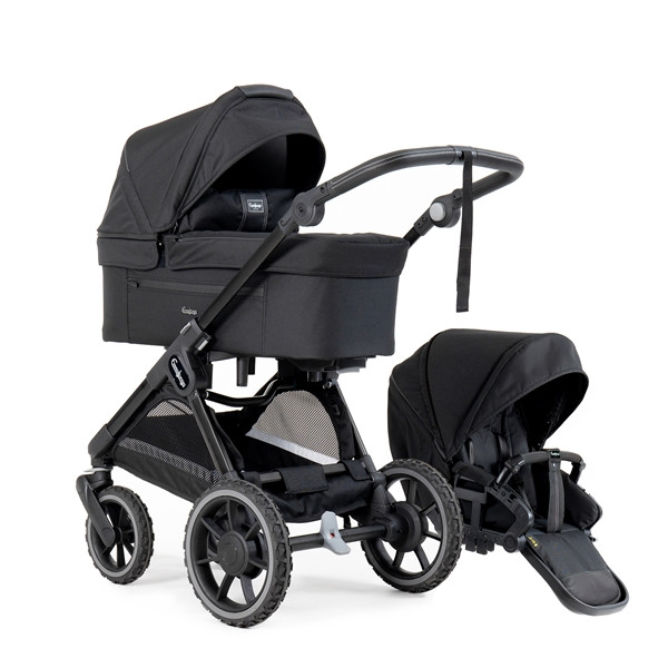 Emmaljunga sento pro flat duovagn all black 2024