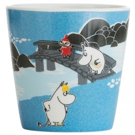 Rätt start mumin mugg med handtag skog & sjö blå