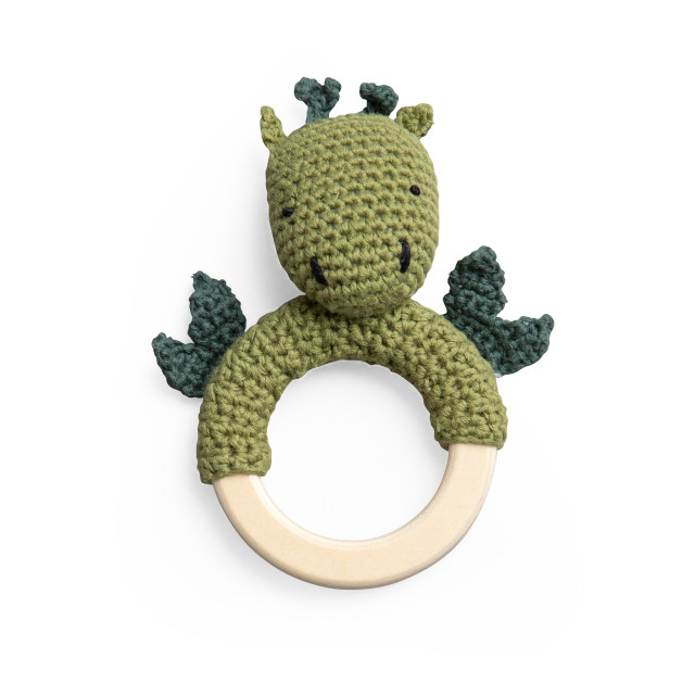 Sebra skallra med träring dragon