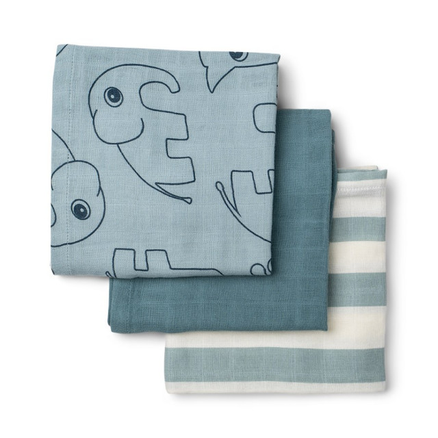Done by deer burp deer friends blue 3-pack 70x70cm