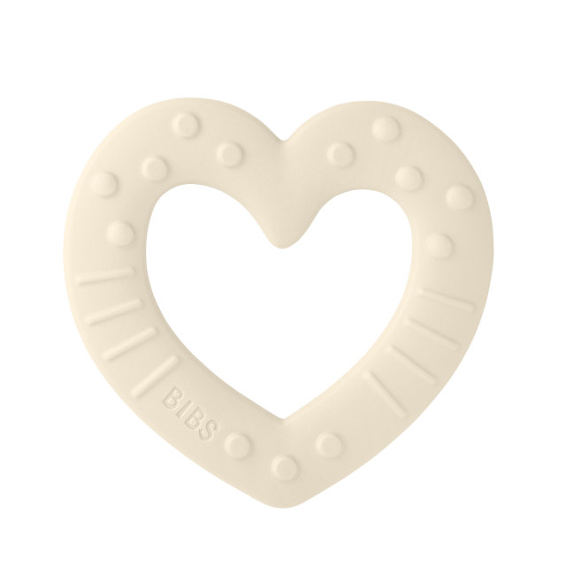 Bibs baby bitie heart ivory