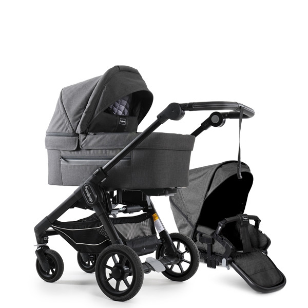 Emmaljunga 2023 NXT60F select duovagn lounge black, välj mellan 3 olika chassin
