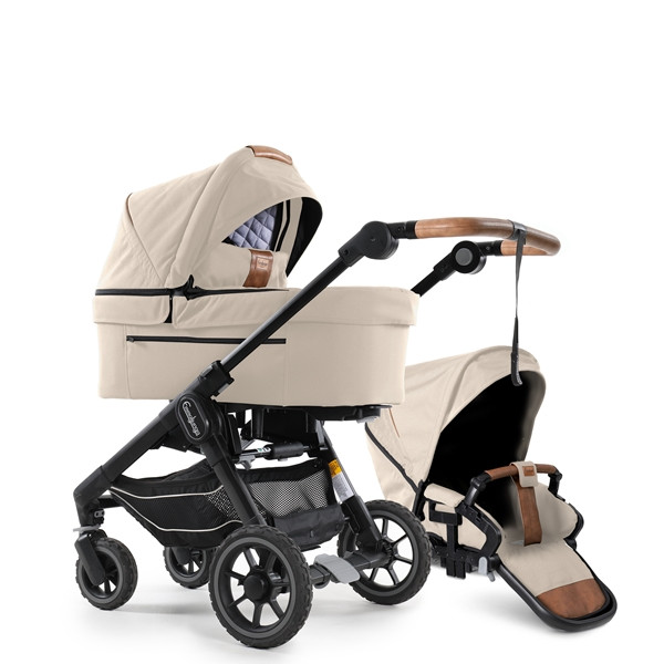 Emmaljunga 2023 NXT60F select duovagn outdoor beige, välj mellan 3 olika chassin