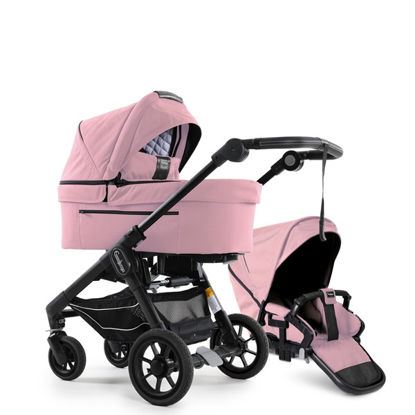 Emmaljunga 2023 NXT60F select duovagn sporty pink, välj mellan 3 olika chassin