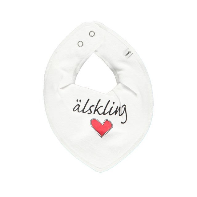 Pippi bib älskling vit