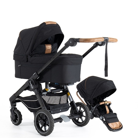 Emmaljunga 2023 NXT60 select duovagn outdoor black, välj mellan 3 olika chassin