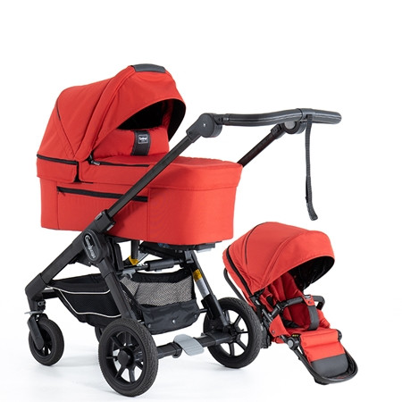 Emmaljunga 2023 NXT60 select duovagn sporty red, välj mellan 3 olika chassin