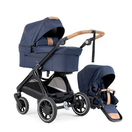 Emmaljunga sento flat+ duovagn outdoor dark navy 