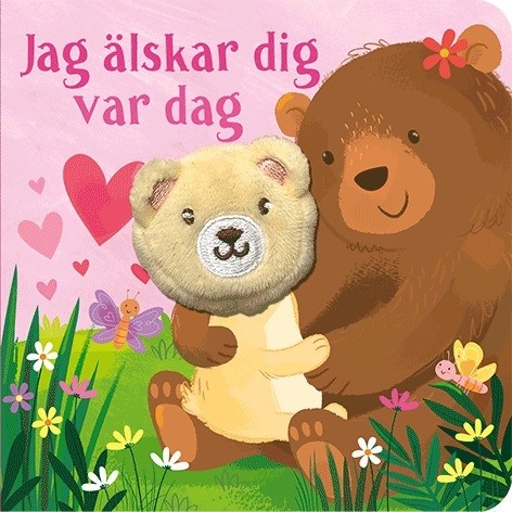 Jag älskar dig var dag bok med fingerdocka