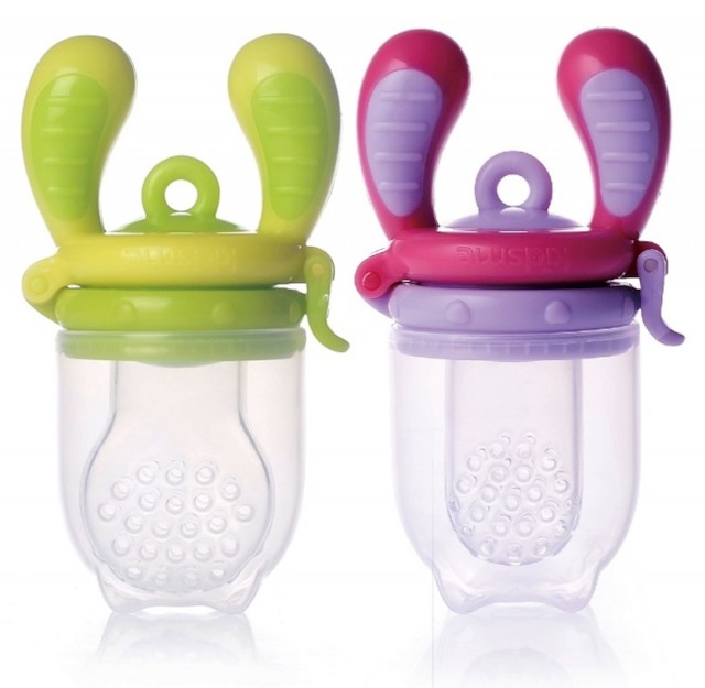 Kidsme food feeder 2-pack gul/lila