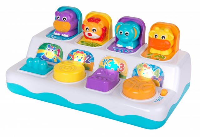 Playgro music and lights pop up jungle pals