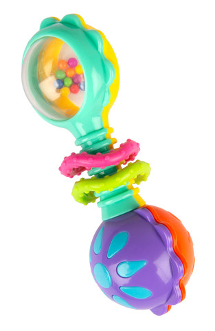 Playgro twisting barbell rattle