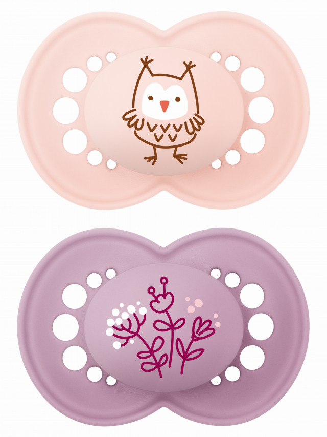 Mam napp original silikon 6-16mån pink 2-pack