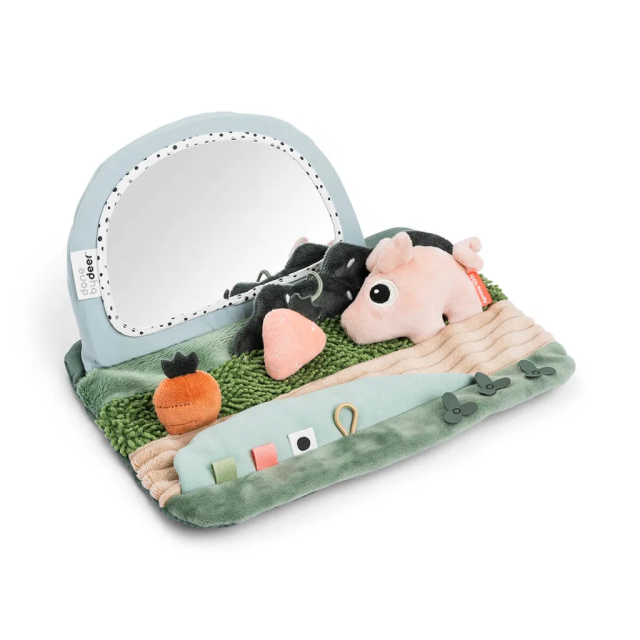 Done by deer tummy time sensory mirror tiny farm