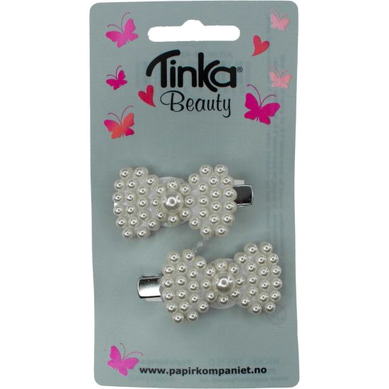 Tinka hårclips pärlrosetter
