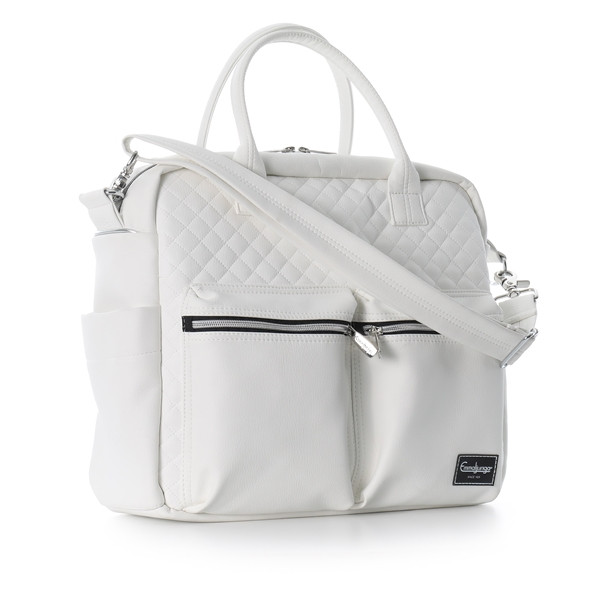 Emmaljunga 2023 skötväska De Luxe polar white leatherette