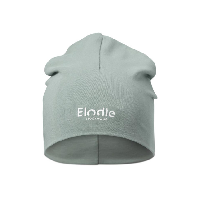 Elodie details mössa logo beanie pebble green