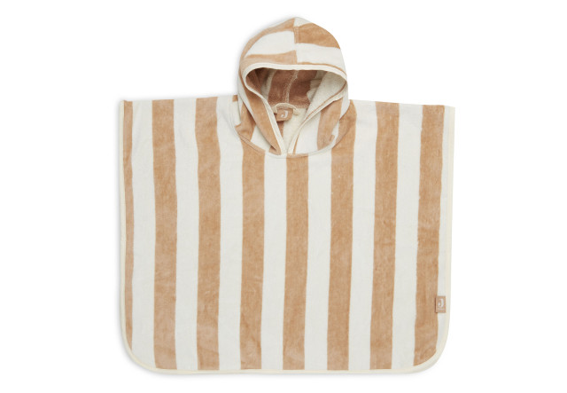 Jollein badponcho stripe biscuit