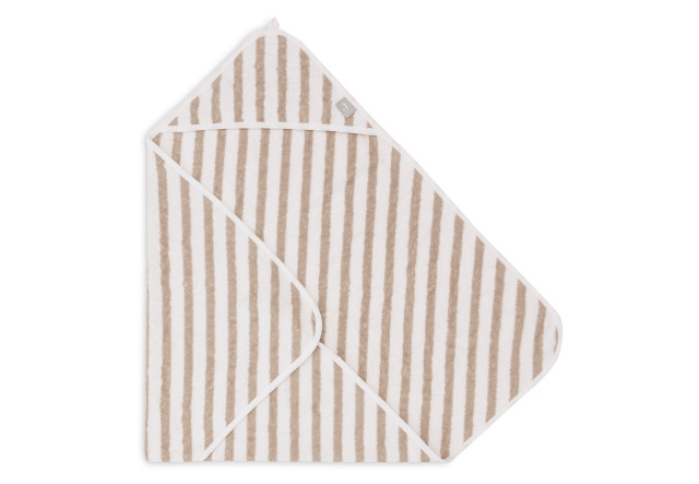 Jollein badcape stripe 75x75cm olive 