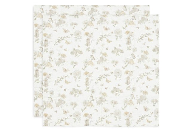Jollein muslinfilt dreamy mouse 70x70cm 2-pack