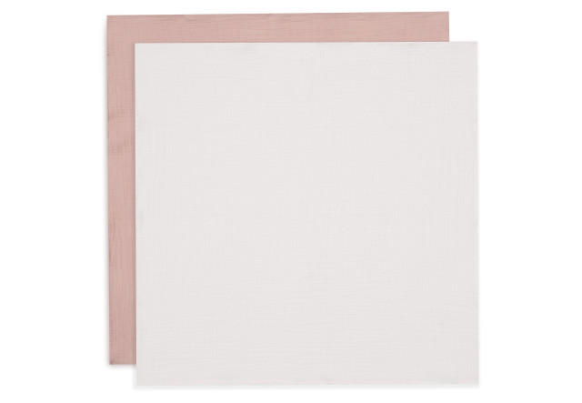 Jollein muslinfilt wild rose/ivory 70x70cm 4-pack