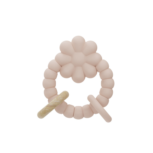 Label label bitring blomma rosa