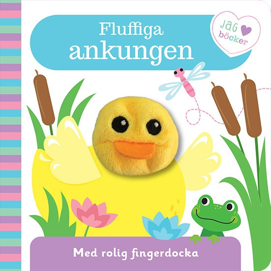 Fluffiga ankungen. Bok med fingerdocka