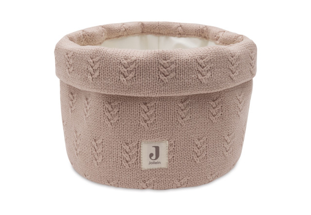 Jollein förvaringskorg grain knit wild rose