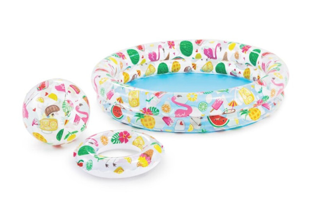Intex pool just so fruity med boll & simring 150 liter
