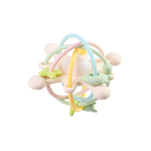 Tiny tot bitlek/skallra multi toy pastel