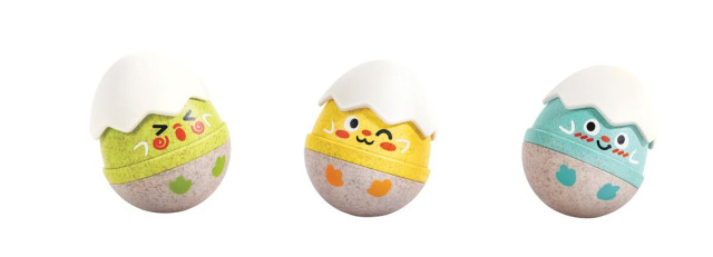 Hape vobblande ägg