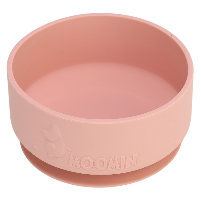 Rätt start mumin silikon skål med sugkopp lovely pink
