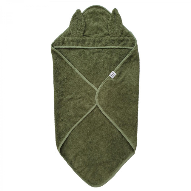 Summerville badcape rabbit green GOTS