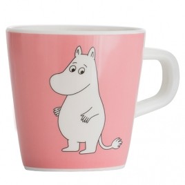 Rätt start mumin mugg med handtag vatten & bad rosa