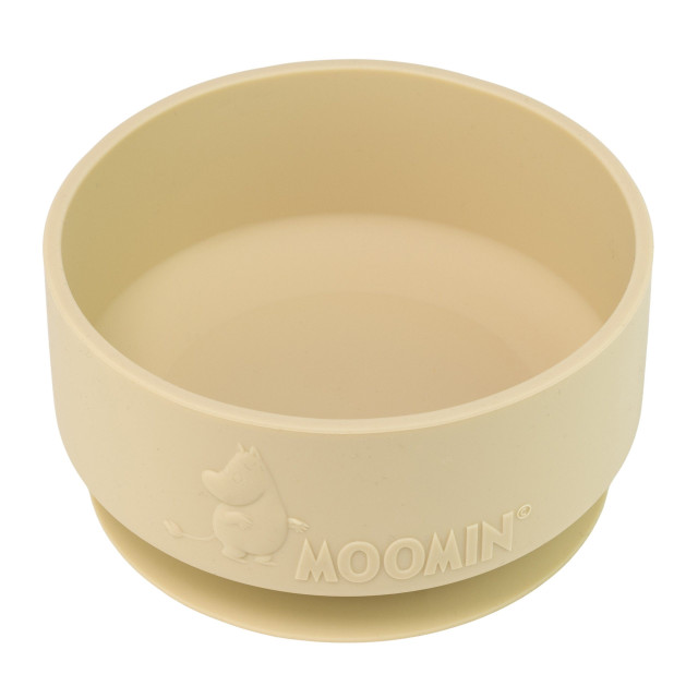 Rätt start mumin silikon skål med sugkopp latte beige