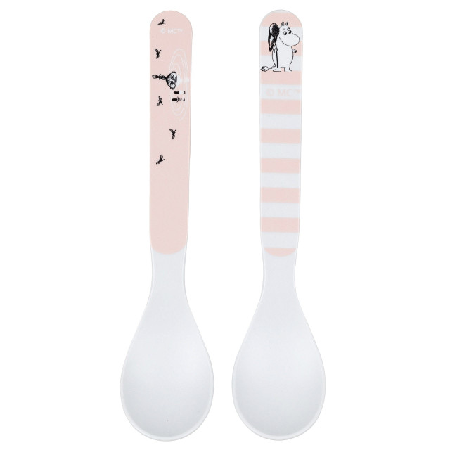 Rätt start mumin skedar vatten & bad 2-pack rosa