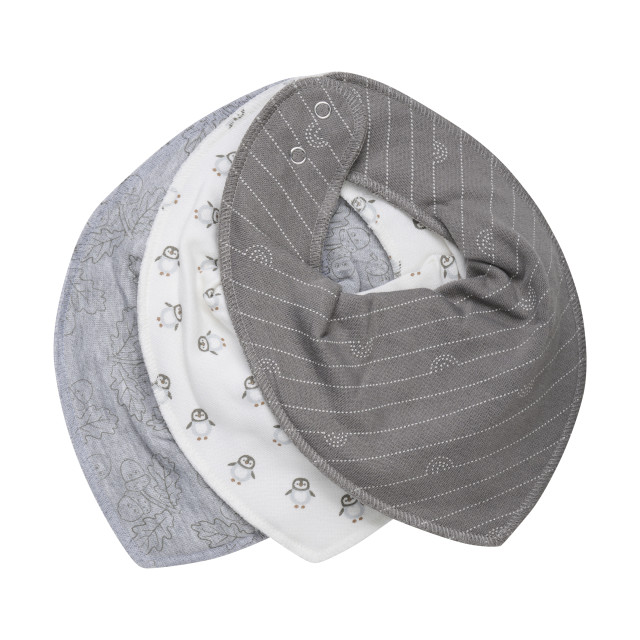 Fixoni bib grey melange 1-pack