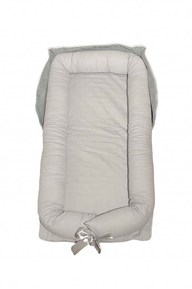 Mini dreams travel babynest light grey