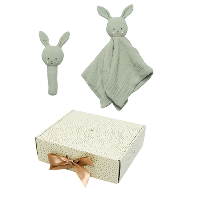 Jabadabado babypresent bunny skallra grön