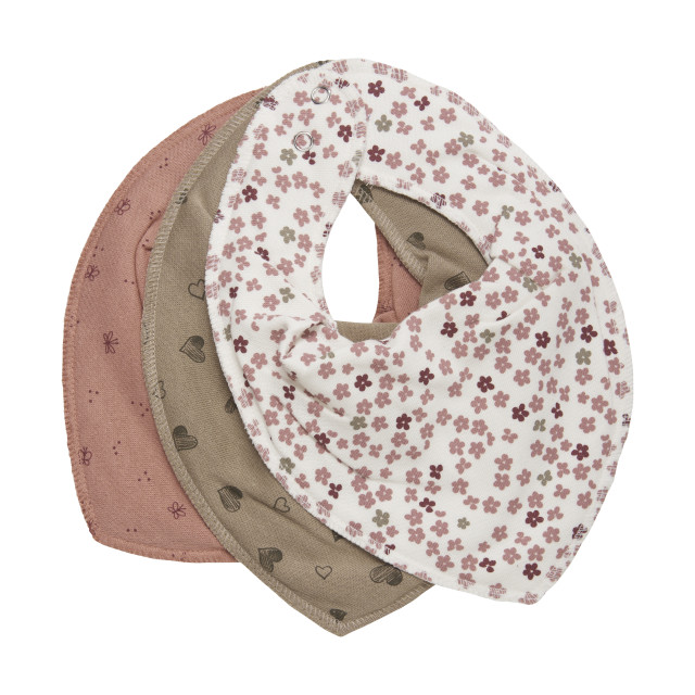 Fixoni bib old rose mönster 1-pack