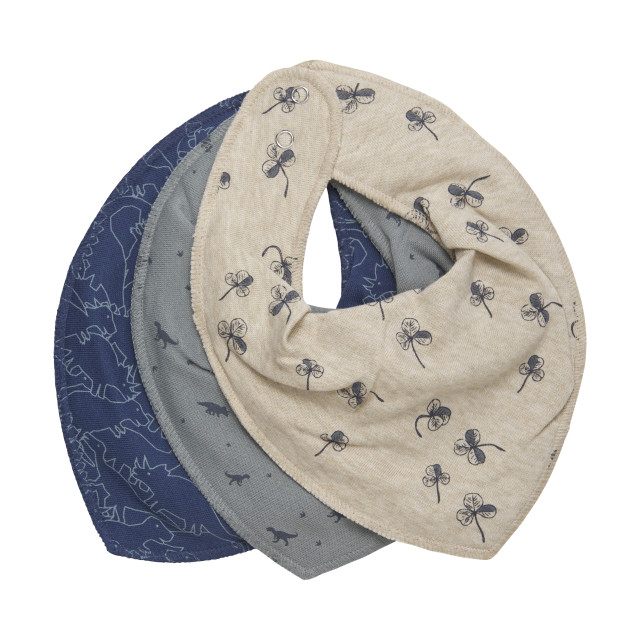 Fixoni bib dark denim mönster 1-pack