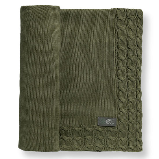 Vinter & bloom filt joy eko olive green 100x80cm