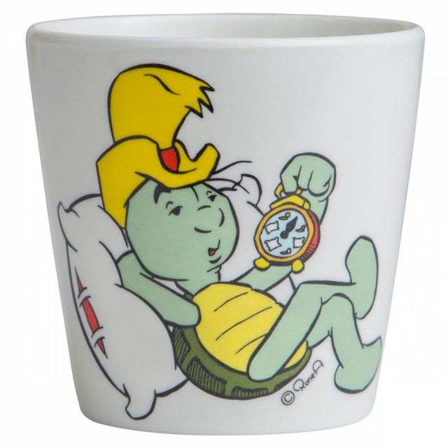 Rätt start bamse samlarmugg med handtag skalman vit