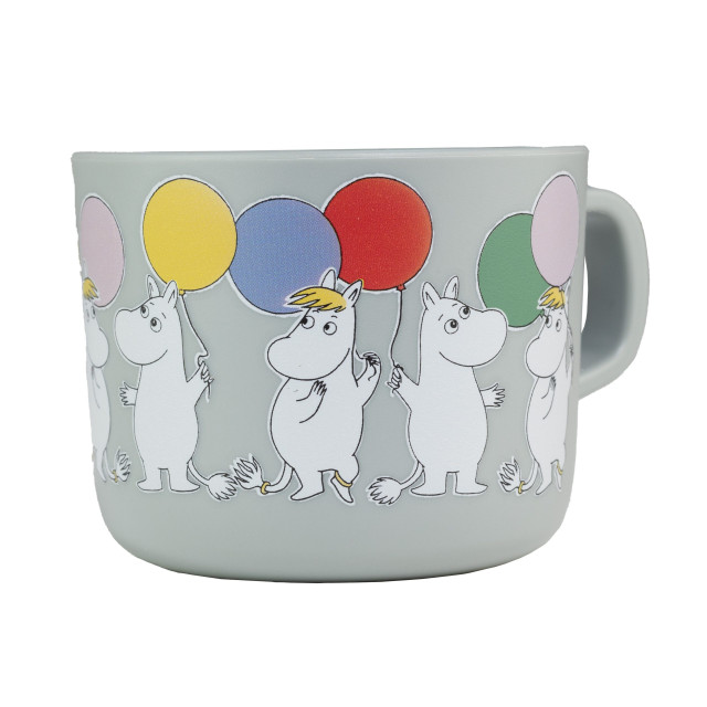 Rätt start mumin mugg med handtag festligheter ballong